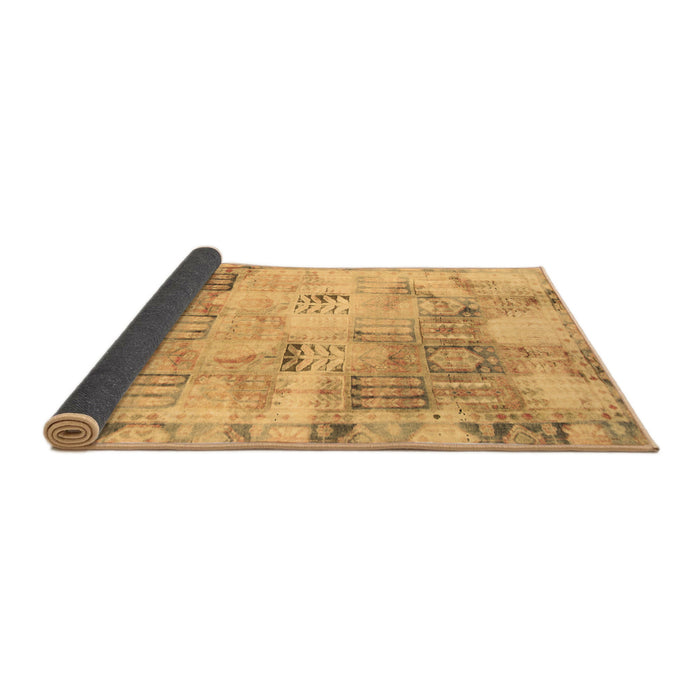 Sideview of Abstract Brown Modern Rug, abs1148brn