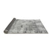 Sideview of Abstract Gray Modern Rug, abs1148gry