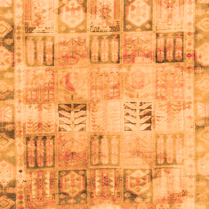 Machine Washable Abstract Orange Modern Area Rugs, wshabs1148org