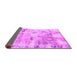 Sideview of Abstract Purple Modern Rug, abs1148pur