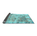 Sideview of Abstract Light Blue Modern Rug, abs1148lblu