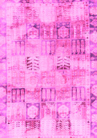 Abstract Pink Modern Rug, abs1148pnk