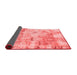 Abstract Red Modern Area Rugs