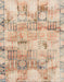 Abstract Tangerine Pink Modern Rug, abs1148