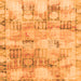 Square Abstract Orange Modern Rug, abs1148org