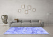 Machine Washable Abstract Blue Modern Rug in a Living Room, wshabs1148blu