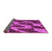 Sideview of Abstract Pink Modern Rug, abs1149pnk