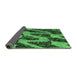 Sideview of Abstract Emerald Green Modern Rug, abs1149emgrn