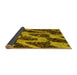 Sideview of Abstract Yellow Modern Rug, abs1149yw