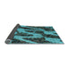 Sideview of Abstract Light Blue Modern Rug, abs1149lblu