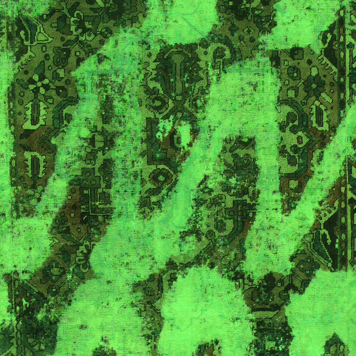 Machine Washable Abstract Green Modern Area Rugs, wshabs1149grn