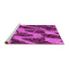 Sideview of Machine Washable Abstract Pink Modern Rug, wshabs1149pnk