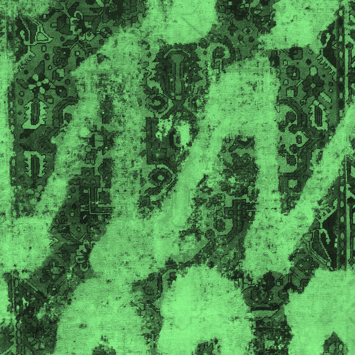 Machine Washable Abstract Emerald Green Modern Area Rugs, wshabs1149emgrn