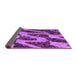 Sideview of Abstract Purple Modern Rug, abs1149pur