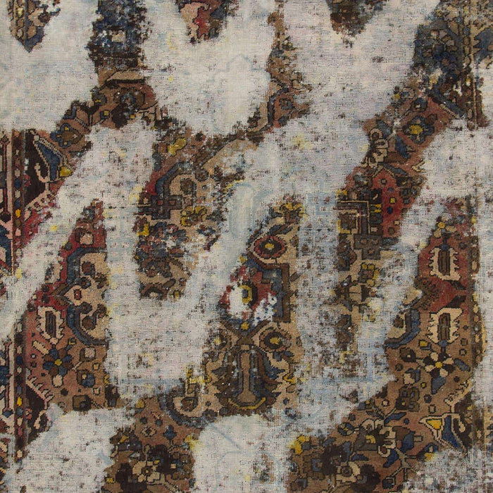 Machine Washable Abstract Dark Brown Rug, wshabs1149