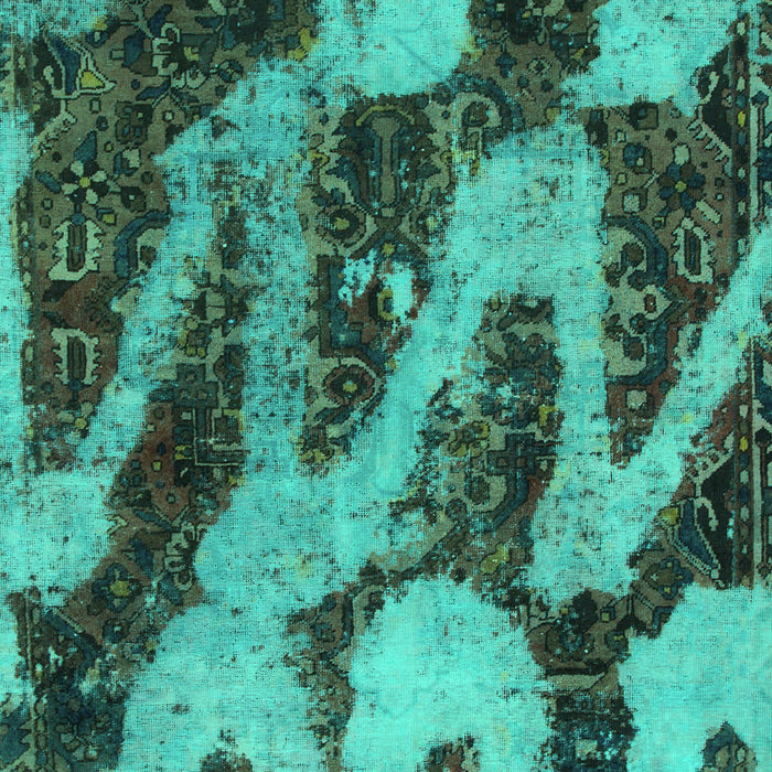 Abstract Turquoise Modern Rug, abs1149turq