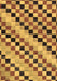 Machine Washable Checkered Brown Modern Rug, wshabs114brn