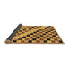 Sideview of Checkered Brown Modern Rug, abs114brn