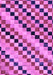 Machine Washable Checkered Purple Modern Area Rugs, wshabs114pur
