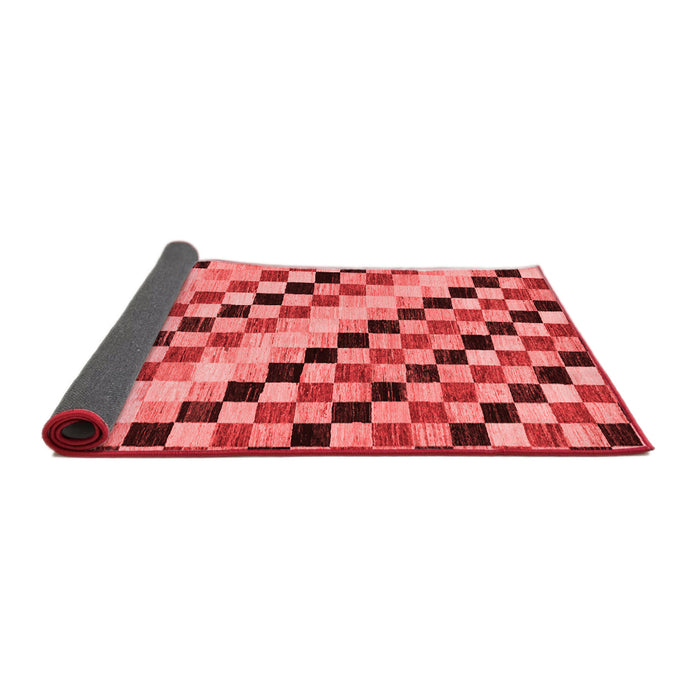 Checkered Red Modern Area Rugs