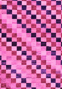 Checkered Pink Modern Rug, abs114pnk