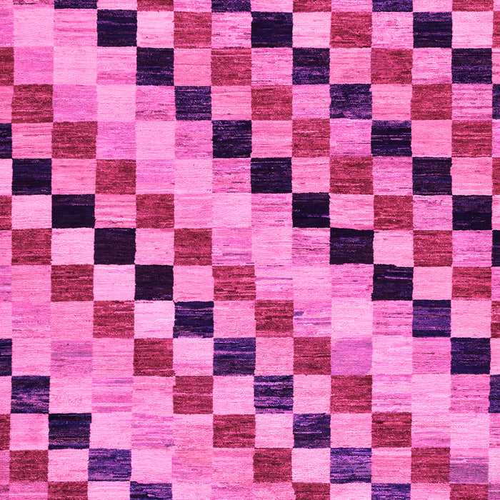 Checkered Pink Modern Rug, abs114pnk