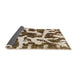 Sideview of Abstract Brown Modern Rug, abs1150