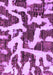 Machine Washable Abstract Purple Modern Area Rugs, wshabs1150pur