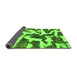 Sideview of Abstract Green Modern Rug, abs1150grn