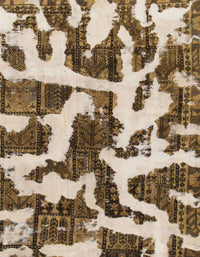 Machine Washable Abstract Brown Rug, wshabs1150