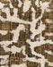 Machine Washable Abstract Brown Rug, wshabs1150