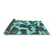 Sideview of Abstract Light Blue Modern Rug, abs1150lblu