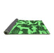 Sideview of Abstract Emerald Green Modern Rug, abs1150emgrn