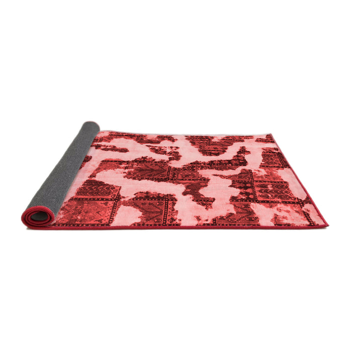 Abstract Red Modern Area Rugs