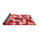 Abstract Red Modern Area Rugs