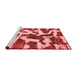 Modern Red Washable Rugs