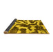 Sideview of Abstract Yellow Modern Rug, abs1150yw