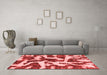 Modern Red Washable Rugs