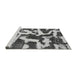 Sideview of Machine Washable Abstract Gray Modern Rug, wshabs1150gry