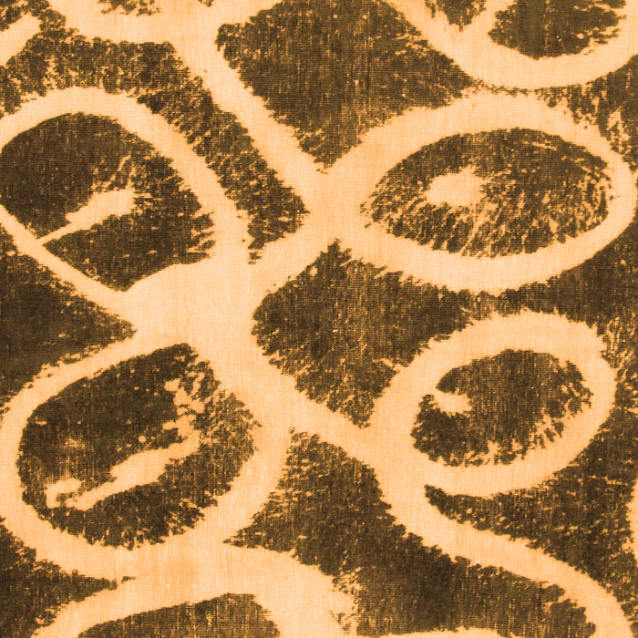 Machine Washable Abstract Orange Modern Area Rugs, wshabs1151org