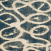 Square Machine Washable Abstract Blue Moss Green Rug, wshabs1151