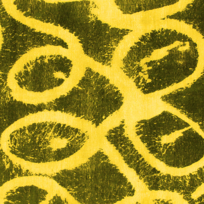Machine Washable Abstract Yellow Modern Rug, wshabs1151yw