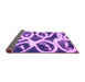 Sideview of Abstract Purple Modern Rug, abs1151pur