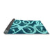 Sideview of Abstract Light Blue Modern Rug, abs1151lblu