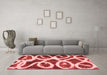 Modern Red Washable Rugs