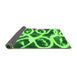 Sideview of Abstract Green Modern Rug, abs1151grn