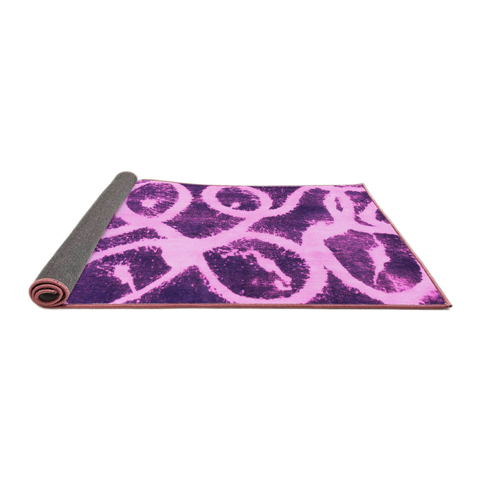 Sideview of Abstract Pink Modern Rug, abs1151pnk