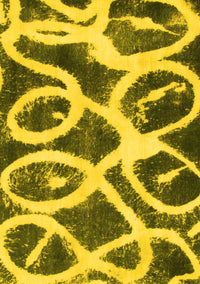 Abstract Yellow Modern Rug, abs1151yw