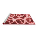 Modern Red Washable Rugs