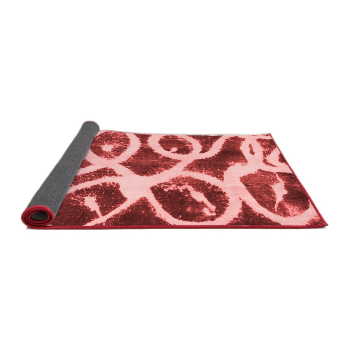 Abstract Red Modern Area Rugs